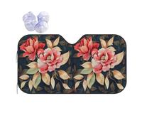 Front Windshield Sunshade Florals Roses Print 01 Sun Shade Heat Protection Protection Shield Car Front Window Cover For Keep Interior Cool Year-Round Use Suv S