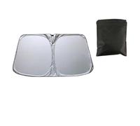 Front Windshield Sunshade for BMW 3er E90 E91 M-Tech 2005-2008, Titanium Silver UV Ray Reflector Interior Heat Blocker Foldable Sun Visor Shield,Front Windshield-145 * 80cm