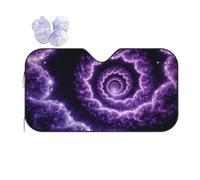 Front Windshield Sunshade Trippy Abstract Purple Tie Dye Windscreen Car S