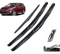 Front Winscreen Wiper Blade Set for Hyundai Santa Fe DM 2012-2017, Wiper Blade Set, Set of Front Wiper Blades Automotive Wiper Blades