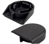 Front Wiper Arm Nut Covers x2 for Toyota Prius iQ bZ4X 8529213010 Click&Fit | 2003-2026. Fits Land Cruiser, Lexus IS F CT200h RX ES300h, Subaru Solterra, Aston Martin Cygnet. Black Windscreen Caps Pair