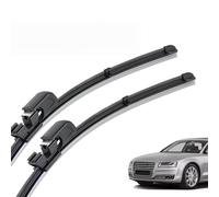 Front Wiper Blade Set for Audi A8 D3 2002-2009 24"+23", All-Season Rain-Repellent Windscreen Wipers Rubber OEM Quality Clear Vision in Heavy Rain