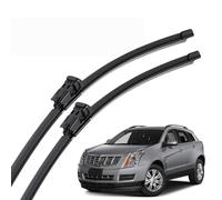 Front Wiper Blade Set for Cadillac SRX 2010-2016 26"+17", All-Season Rain-Repellent Windscreen Wipers Rubber OEM Quality Clear Vision in Heavy Rain