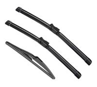 Front Wiper Blade Set, for Twingo 2 II 2007 - 2014 Windscreen Blades All-Seasons Durable and Resistant Quick Installation Clean the windshield