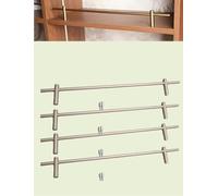 Front Wire Fence Guard Rail, Prevent-Fall Shelf Rail Guard Bar Rod for Shoe Rack Bookcase Retail Shelving