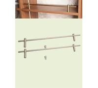 Front Wire Fence Guard Rail, Prevent-Fall Shelf Rail Guard Bar Rod for Shoe Rack Bookcase Retail Shelving