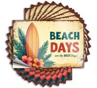 Front Yard Decor Water Decals - Beach Days are The Best Days! Southern Durable Sticker Easy Apply for Summer Decor(6X9CM)