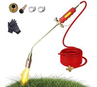 Frontaley Propane Torch Weed Burner Kit, Portable Flame Thrower Gun Weed Torch, 1,900,000 Btu High Output Double Switch Torchs with Hose, for Home, Garden, Farm, Industry and Construction
