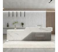 FrontDeskReceptionCounterforOfficesShoppingMallsRestaurants&RetailModernDesignDurableVersatileCheckoutFurnitureforCustomerServiceExperience.