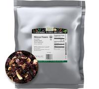 Frontier Co-op Organic Hibiscus Flowers, Cut & Sifted, 1 Pound Bulk Bag