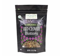 Frontier Co-op Organic Whole Red Clover Blossoms, 0.71oz - Fragrant, Natural and Versatile for Garnishes and Red Clover Tea - Kosher, Non-Irradiated