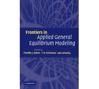 Frontiers in Applied General Equilibrium Modeling: In Honor of Herbert Scarf