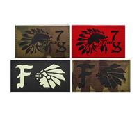 Frontline Observation Tactical Morale Patch Set, Infrared Reflective Military Badges with Glow-in-the-Dark Feature, Hook Backing, 9x5cm, Multiple Designs