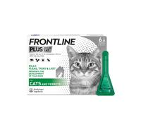FRONTLINE Plus Flea & Tick Treatment for Cats and Ferrets - 6 Pipettes