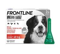 FRONTLINE Plus Flea and Tick Treatment Dogs and Cats - Extra Large Dog (40-60kg) - 3 Pack