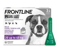 FRONTLINE Plus Flea & Tick Treatment for Large Dogs - 3 Pipettes