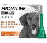 FRONTLINE Plus Flea & Tick Treatment for Small Dogs (2-10 kg) - 3 Pipettes