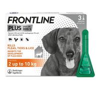 FRONTLINE Plus Flea & Tick Treatment for Small Dogs (2-10 kg) - 3 Pipettes