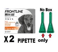 FRONTLINE Plus For SMALL Dogs 2-10kg ( 2 Pipette- 2 month Supply)