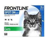 FRONTLINE Spot On Flea and Tick Treatment Dogs and Cats - Cat - 3 Pack