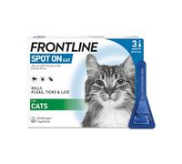 FRONTLINE Spot On Flea & Tick Treatment for Cats - 3 Pipettes