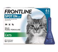 FRONTLINE Spot On Flea & Tick Treatment for Cats - 6 Pipettes