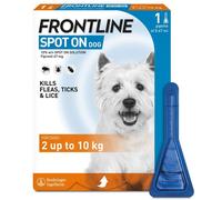 FRONTLINE SPOT ON Flea & Tick Treatment For Small Dog (2-10kg) - 1 Pipette