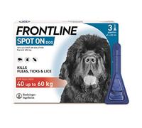 FRONTLINE Spot On Flea & Tick Treatment for XL Dog (40-60kg) 3 Pipettes