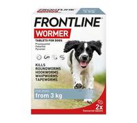 FRONTLINE WORMER - Worming Tablets for Dogs - 2 Tablets, white