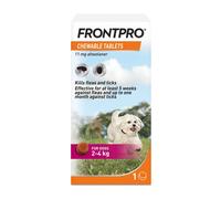 FRONTPRO® Chewable Tablets Flea and Tick Treatment for Dogs - 2-4kg - 1 Tablet