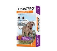 FRONTPRO Chewable Tablets Flea & Tick Treatment for Dogs 1 Pack (25-50