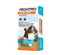 FRONTPRO Chewable Tablets Flea & Tick Treatment for Dogs (10-25kg) 1 Tablet Pack