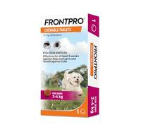 FRONTPRO Chewable Tablets Flea & Tick Treatment for Dogs (2-4kg) 1 Tablet Pack