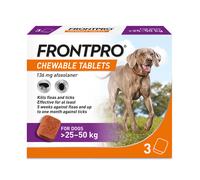 FRONTPRO Chewable Tablets Flea & Tick Treatment for Dogs 3 Chewable tablet