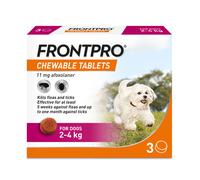 FRONTPRO Chewable Tablets Flea & Tick Treatment for Dogs 3 Chewable tablet