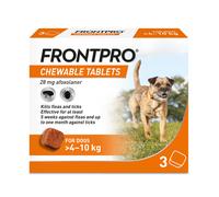 FRONTPRO Chewable Tablets Flea & Tick Treatment for Dogs 3 Chewable tablet