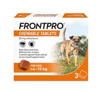 FRONTPRO® Chewable Tablets Flea and Tick Treatment for Dogs - 4-10kg - 3 Pack