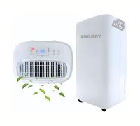 FROOBY 12 Litre Dehumidifier Home LED Display Auto off Defrost Timer 4L Water Tank Quiet Moisture Condensation Extraction Remover, Bedroom, Bathroom, Basement Humidity Control, Energy-Saving Design