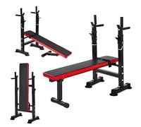 FROOBY 3-Level Adjustable Weight Bench 272KG/600LB 4-in-1 Heavy Duty Foldable Lift Bench for Dip Station, Sit Ups, Core, Barbell Rack, Home Gym, Multi Incline Decline Flat Lifting Bench Press Workout