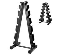 FROOBY 6 Tier Dumbbell Rack Heavy Duty Steel Weight Stand Tree, Vertical Dumbbell Rack 200KG Capacity Storage Holder A-Frame Hex Wide Dumbbell Organiser, Home Gym, Space-Saving Fitness Weight Storage