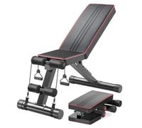 FROOBY Adjustable Weight Bench 300KG Capacity - Foldable Gym Bench for Home, Incline Decline Sit Up Bench with Leg Extension, Heavy-Duty Steel Frame, Dumbbell Bench for Full Body Strength Training