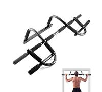 FROOBY Heavy Duty Pull Up Bar Doorway Adjustable Multi Angle Grip Chin Up Bar, Max Load 150kg/330lbs, Foam Grips, No Drilling, Screws, Door Frame Home Gym Fitness Training Workout, Strength Equipment
