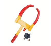 FROOBY Heavy Duty Wheel Clamp Lock Anti Theft Car Tire Lock with 2 Keys, Adjustable Security Clamp for Car, Van Trailer Caravan Boat Wheels Universal Wheel Lock Vandal-Resistant Design Fits Most Tyres
