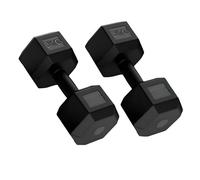 FROOBY Hex Dumbbell Pair, Anti-Roll Weights for Home & Gym, Anti-Slip PVC Coated Dumbbells for Weight Lifting (2KG, 4KG, 5KG, 6KG, 7.5KG, 10KG), Sold in Pairs (black, 6KG Pair (Total 12KG))