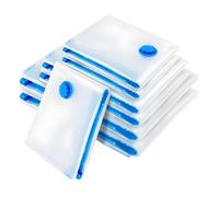 FROOBY Vacuum Storage Bags, Vacuum Compression Zipper, Reusable Vacuum Bags Compression Space Saving Bags Clothes Bedding, Double Zip Seal Transparent Vacuum Bags Multiple Sizes (6, 60 CM X 40 CM)