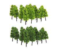 Froomer Pagoda Trees Model Railway Landscape 1: 200 20pcs Dark and Light Green