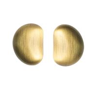 FROON Antique Bronze Pebble-Shaped Cabinet Knobs Vintage Irregular Design, Brushed Brass Finish for Drawers and Wardrobes(34mm)