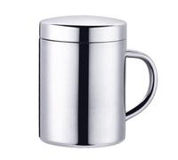 FROON Beer Mug Glossy Metal Drinking Cups Durable and Unbreakable Beer Mugs Set Beer Stein with Handle and Lid Apply to Hotel Cafe Bar or Club for Club Hotel Cafe Bar