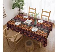 FROON Elegant Rectangular Lace African Mud Cloth Tribal Tablecloth - Perfect For Protecting And Decorating Your Dining Table