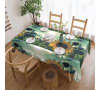 FROON Elegant Rectangular Lace Beautiful Sunflower Tablecloth - Perfect For Protecting And Decorating Your Dining Table